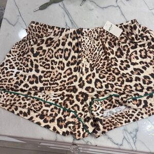 Aerie Leopard Print Pajama Shorts